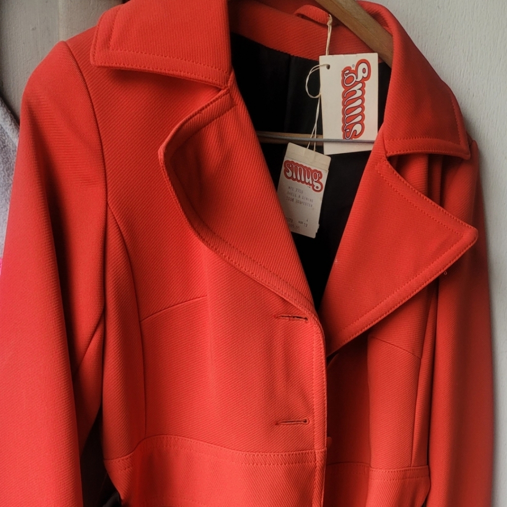 A 1970's vintage style long dress coat.